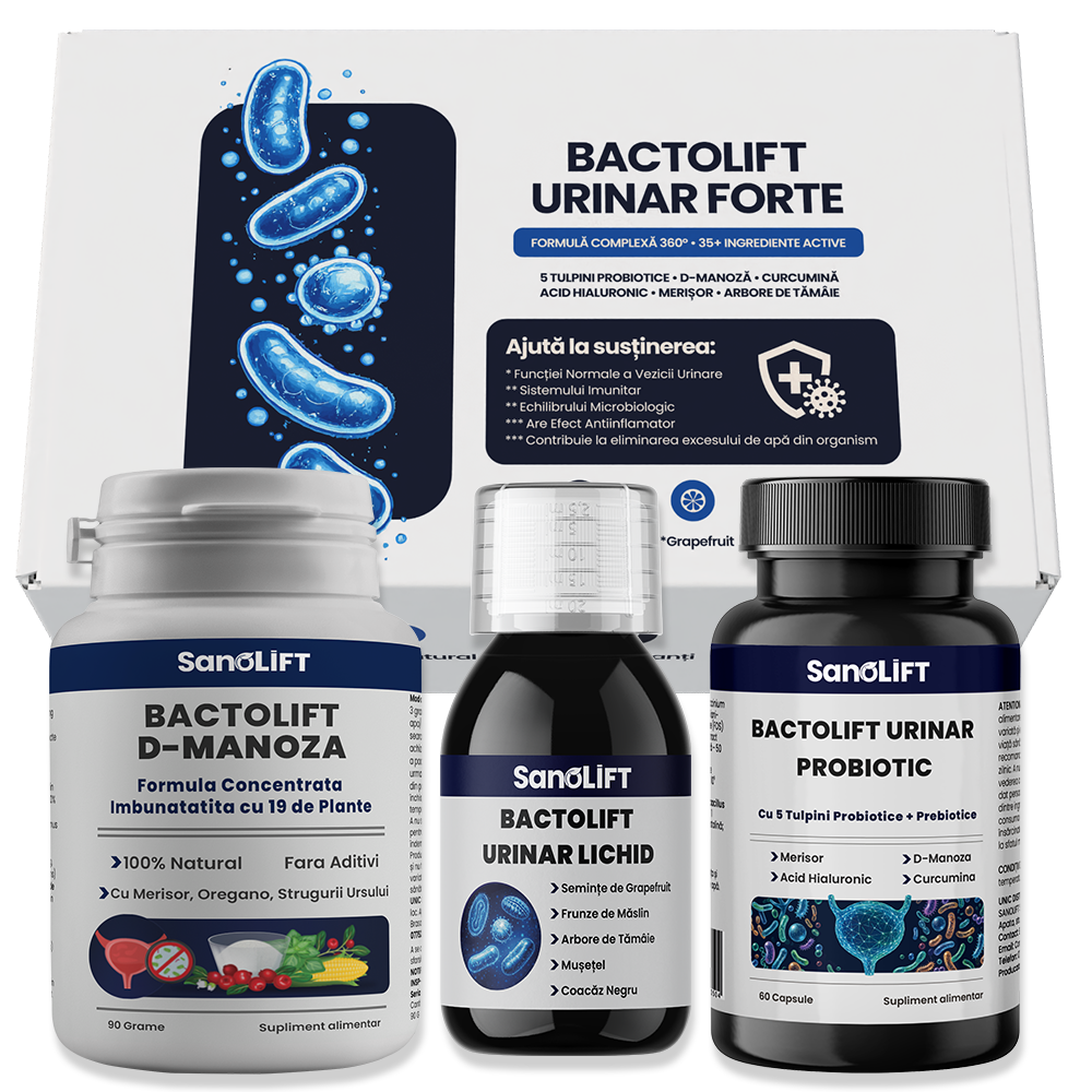 BactoLift Urinar Forte - Schema Forte & Completa pentru Infectii Urinare (35 Zile)