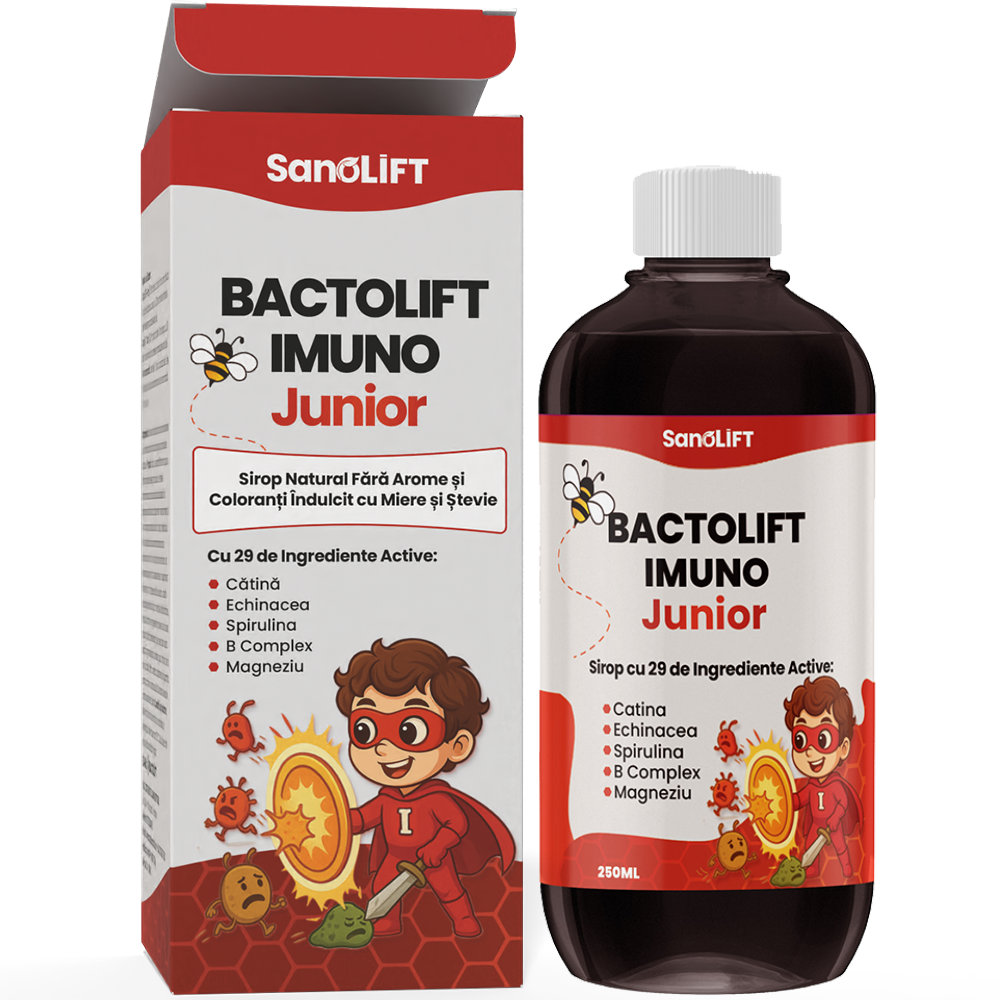 BactoLift Imuno Junior - Sirop Pentru Imunitate la Copii - 100% Natural