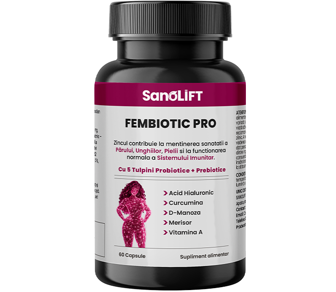 FemBiotic Pro – Probiotic Pentru Femei - Microbiomul Feminin & Pielea - 60 Cps.